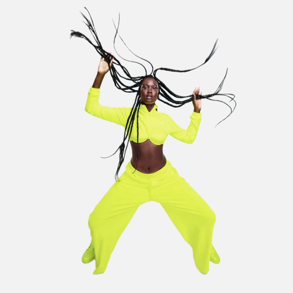 Adidas x Jeremy Scott track set Vibrant Neon Yellow
